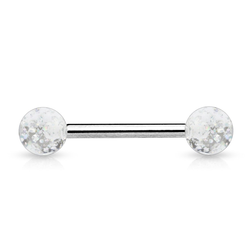 Zungenpiercing aus Chirurgenstahl mit verschieden farbigen Kugeln aus Acryl Piercing - Deutschland