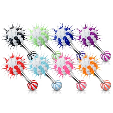 Zungenpiercing mit weichem Tickler