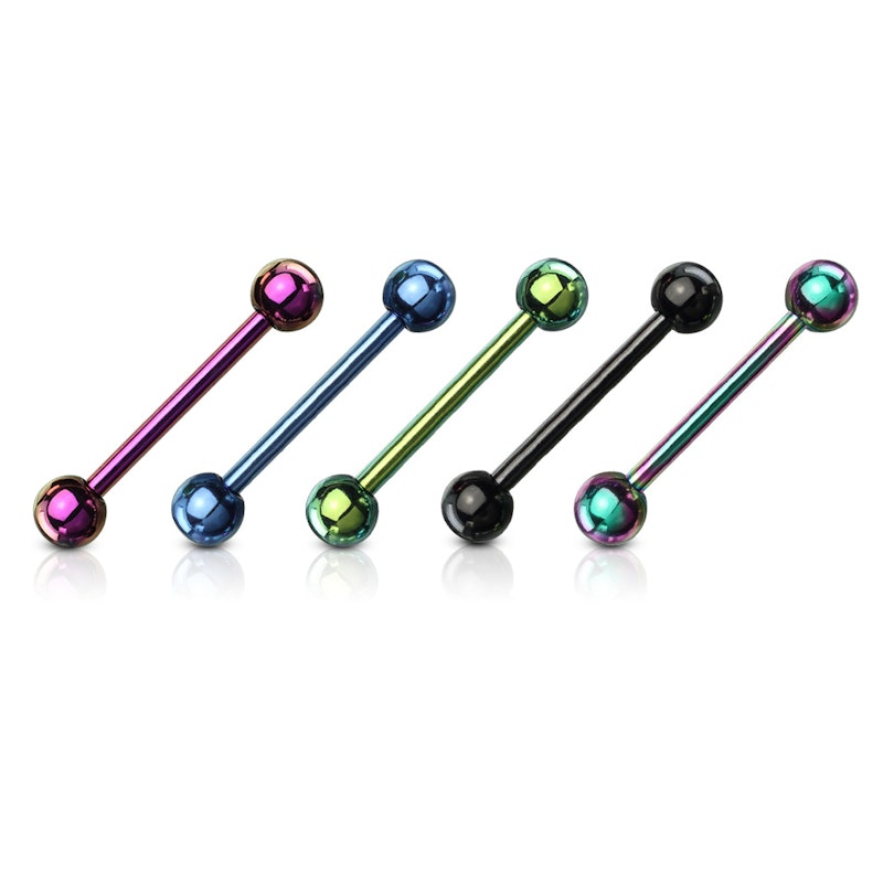 5 Titanbeschichtete Zungenpiercings Piercings - Deutschland