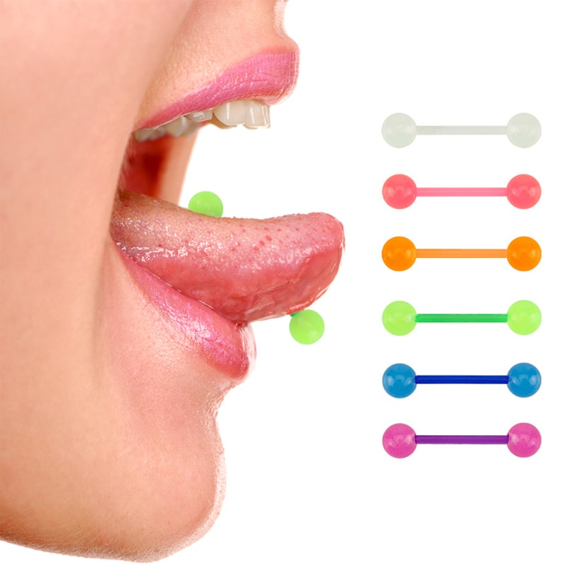 Selbstleuchtene Zungenpiercings im 6er Pack Piercings - Deutschland