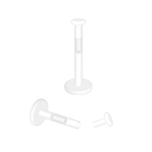 Labret outlet piercing retainer