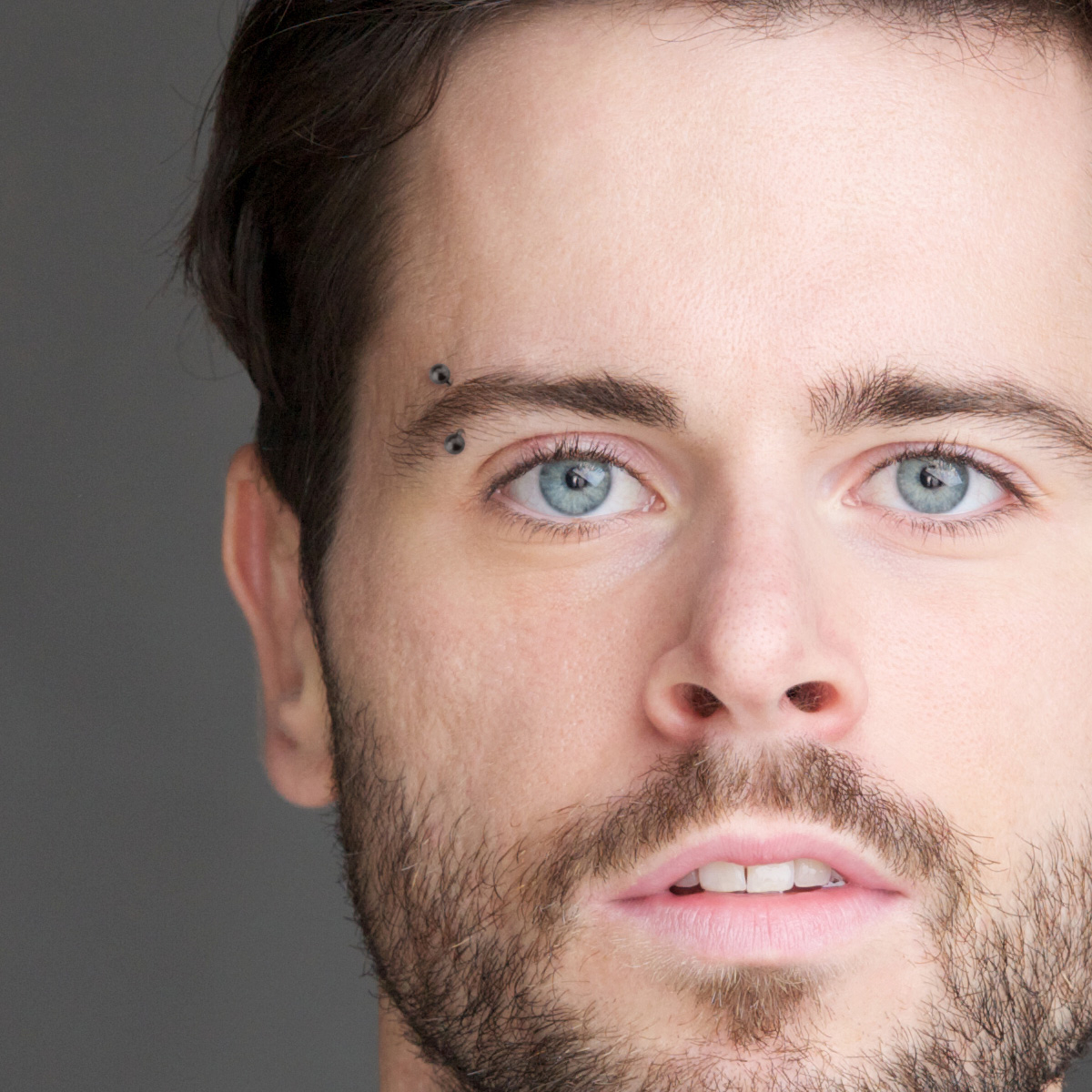 Mattschwarzer gebogener Stab