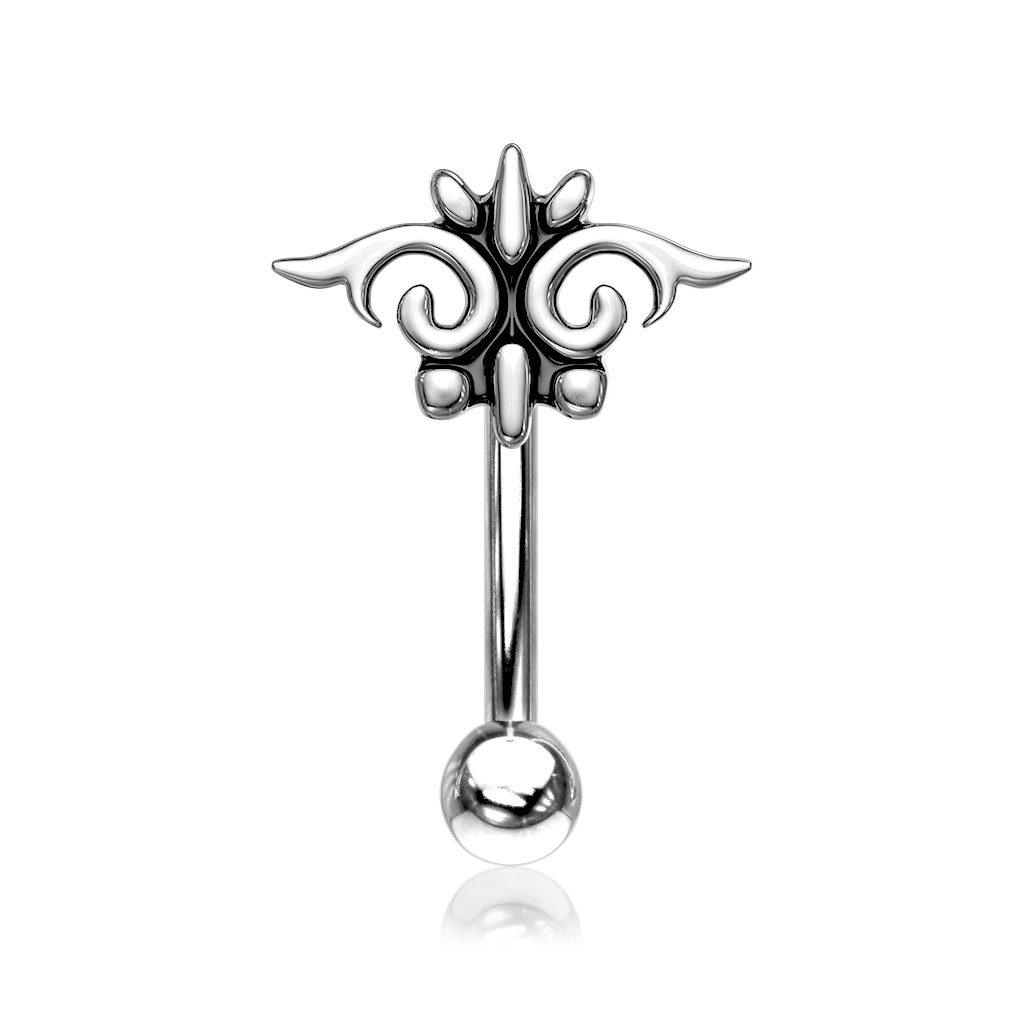 Gebogener Stab mit Tribalmuster