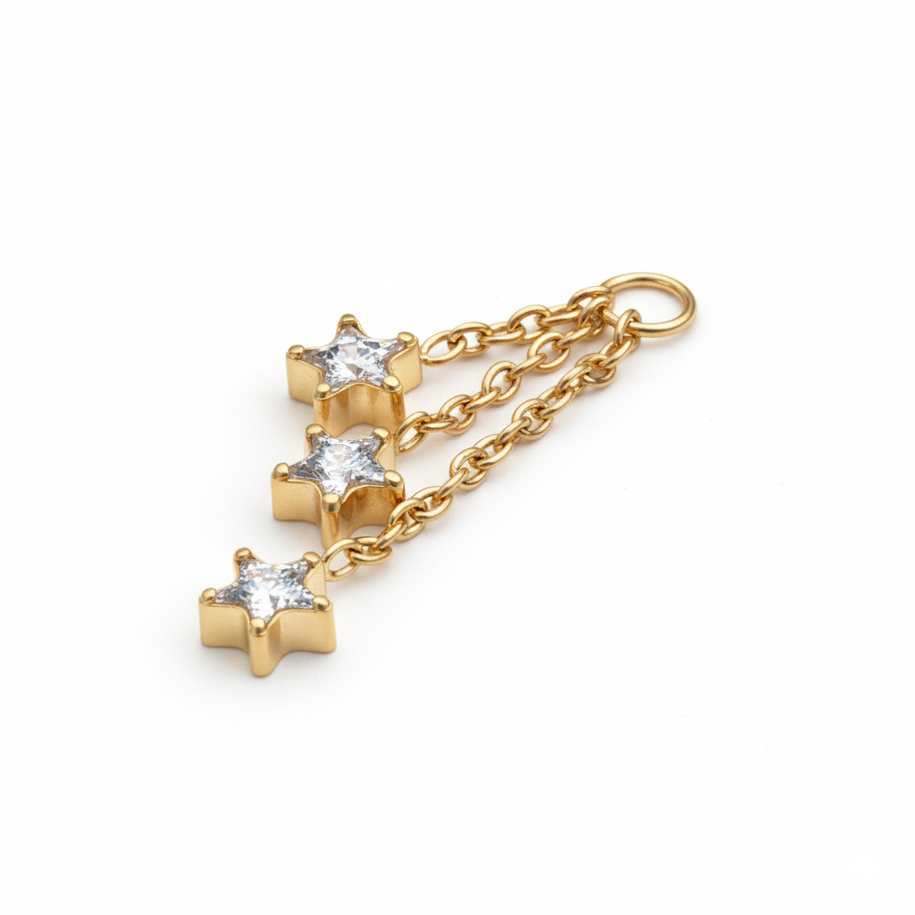 Anhänger mit drei Sternen