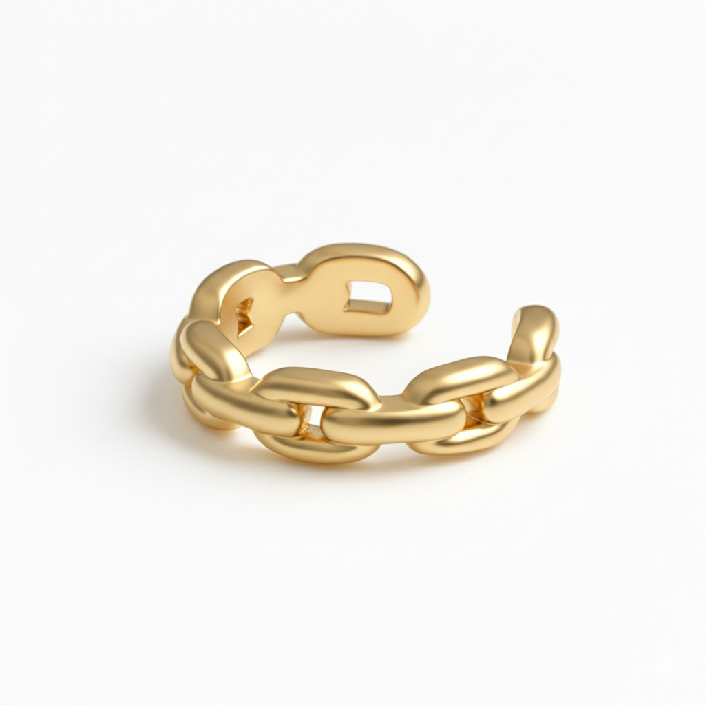 Ear Cuff mit Kettenmotiv