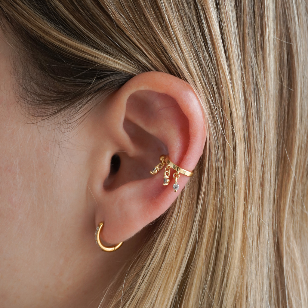 Ear Cuff mit Anhängern