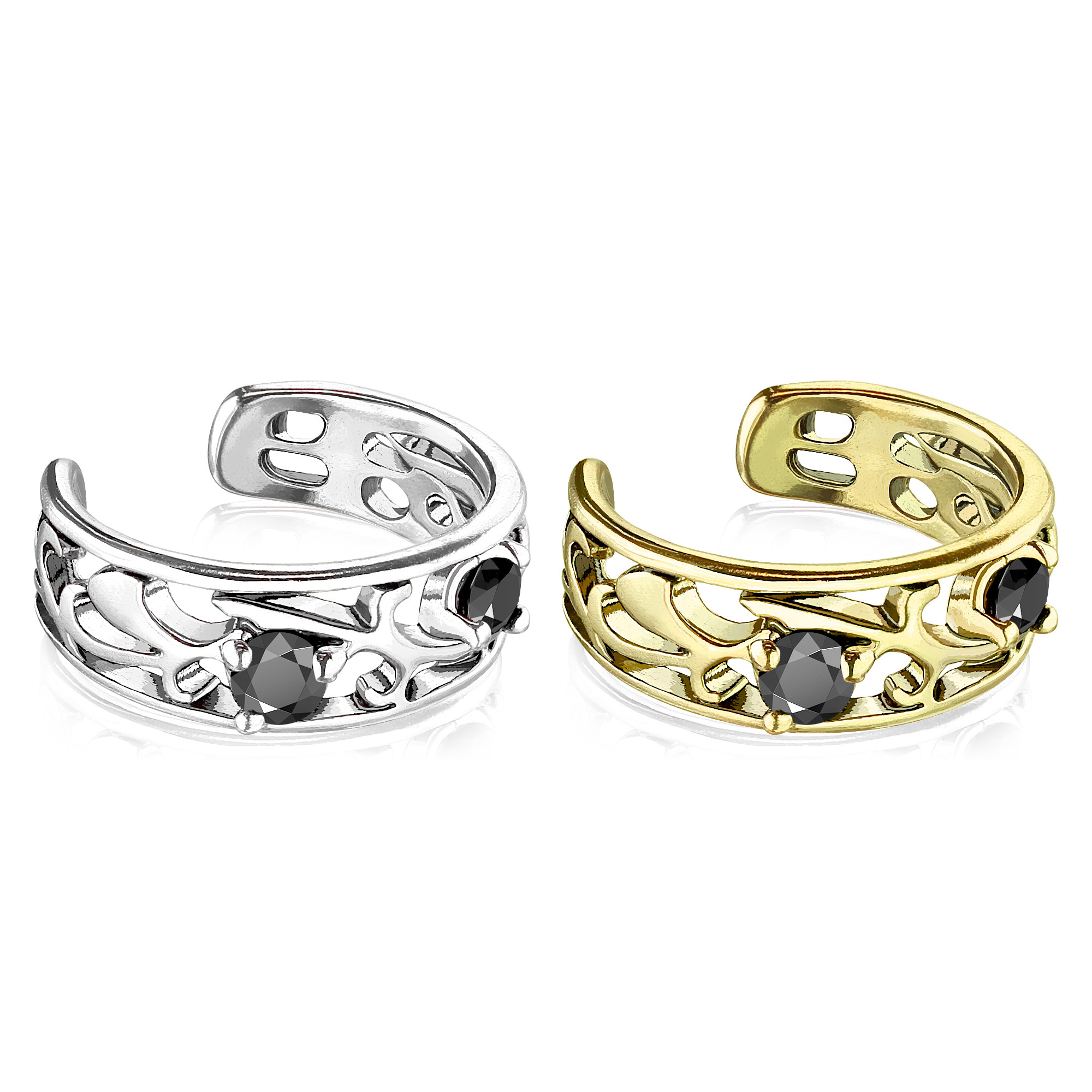 Earcuff mit verzweigtem und filigranem Design