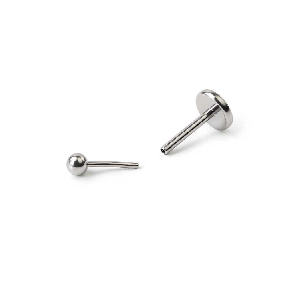 Push-in Labret aus Titan