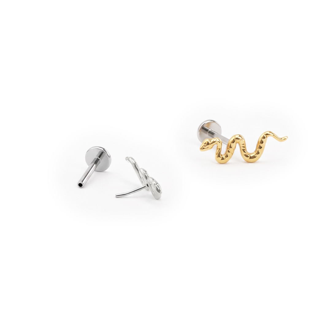 Push-in Titan-Labret mit Schlange