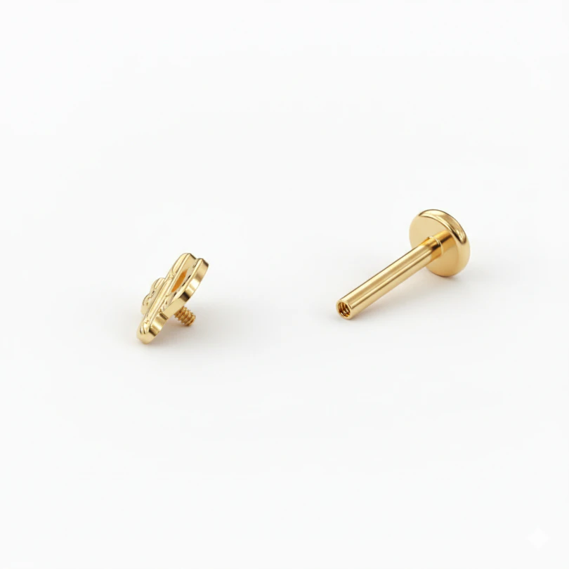 Kaktus-Labret aus Titan