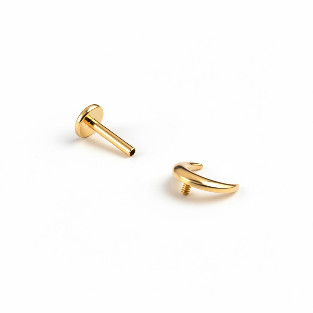 Mondsichel-Labret aus Titan