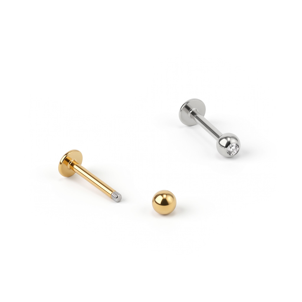 Labret mit Stein