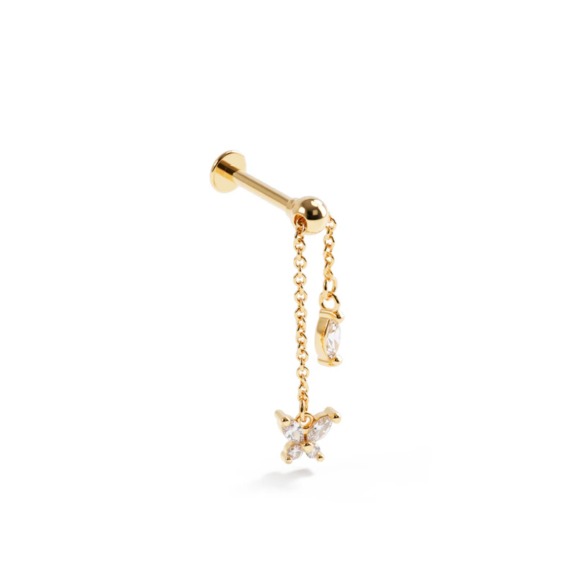 Titan-Labret mit beweglicher Kette und Schmetterling