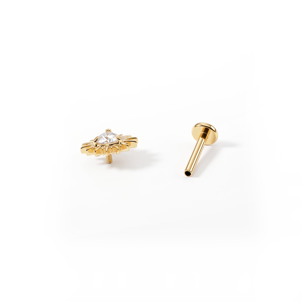 Titan-Labret mit Herz im Punk-Stil