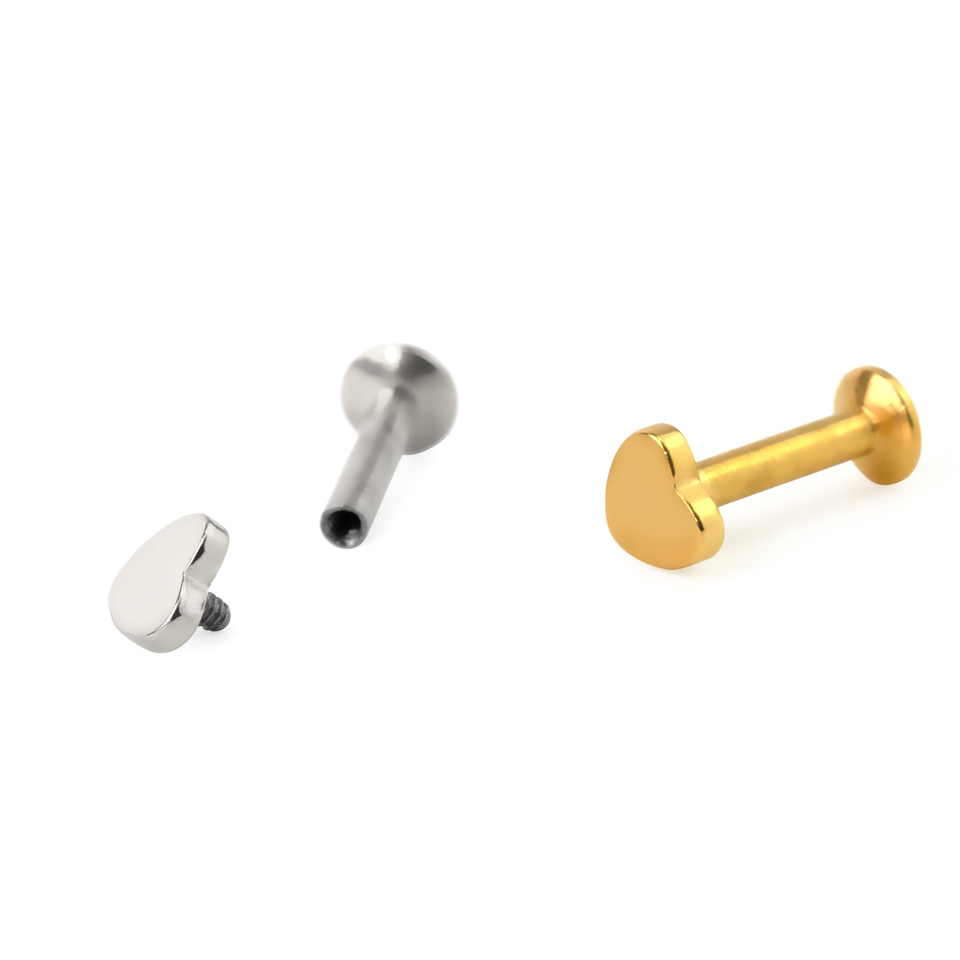 Labret mit Herzdesign