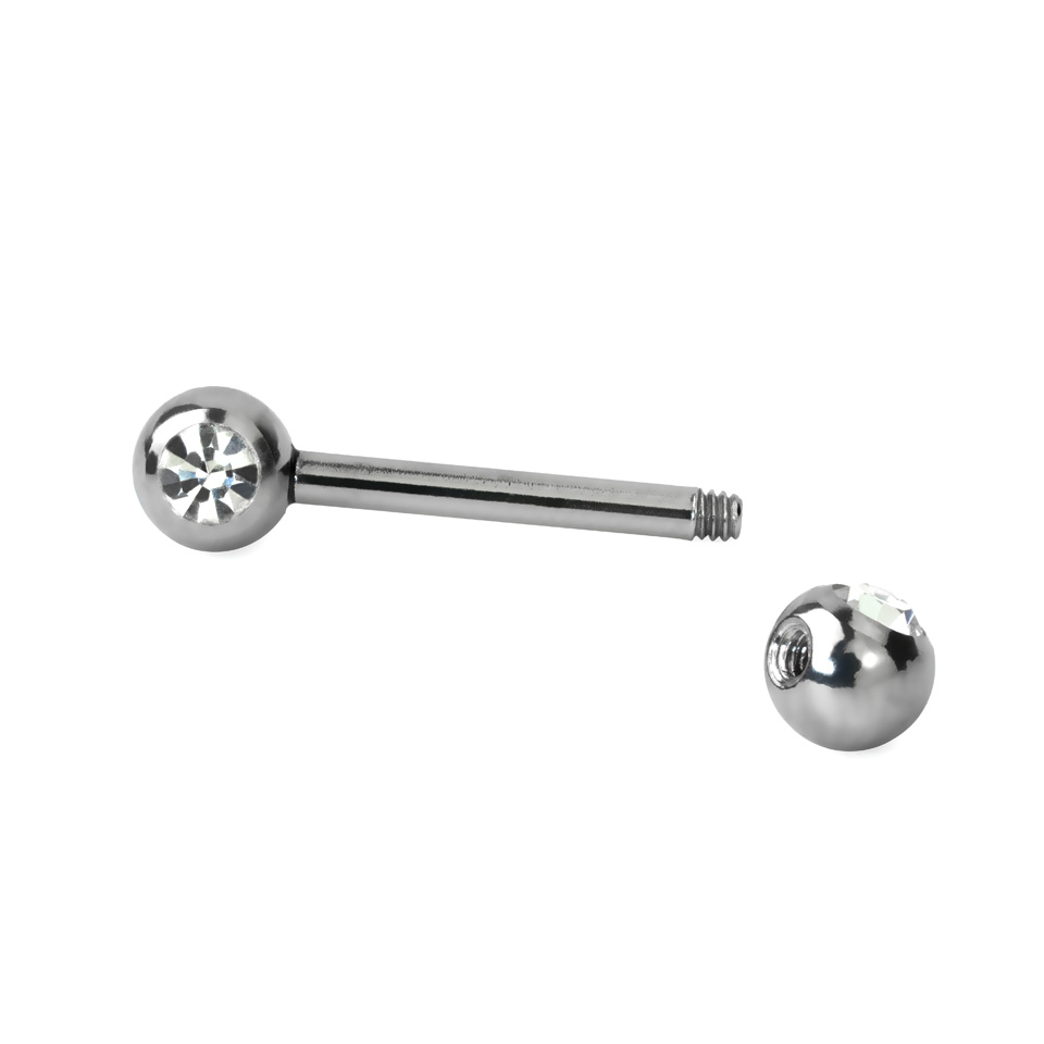 Brustwarzenpiercing mit Steinen in vielen Farben