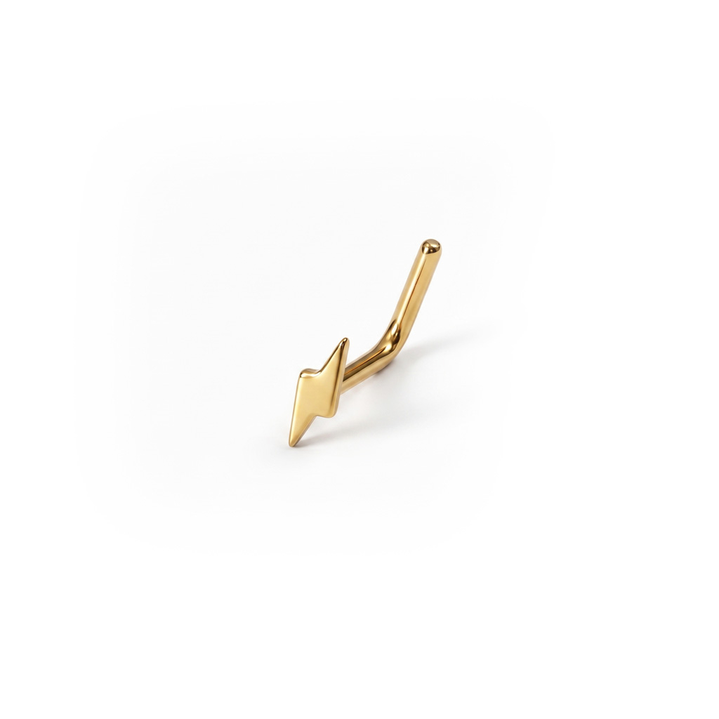 Blitz-Nasenstecker aus Titan