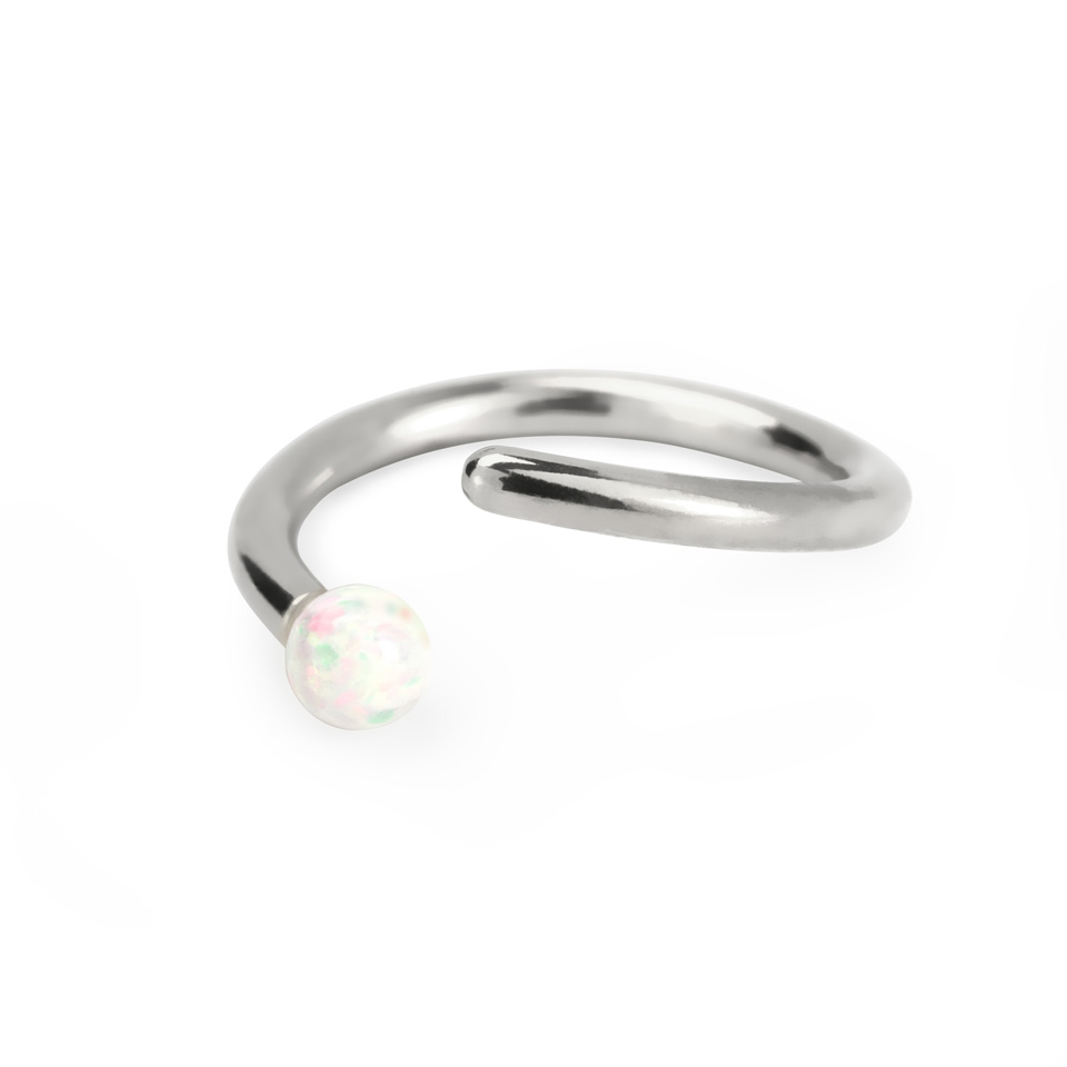Ring mit fester Opalkugel