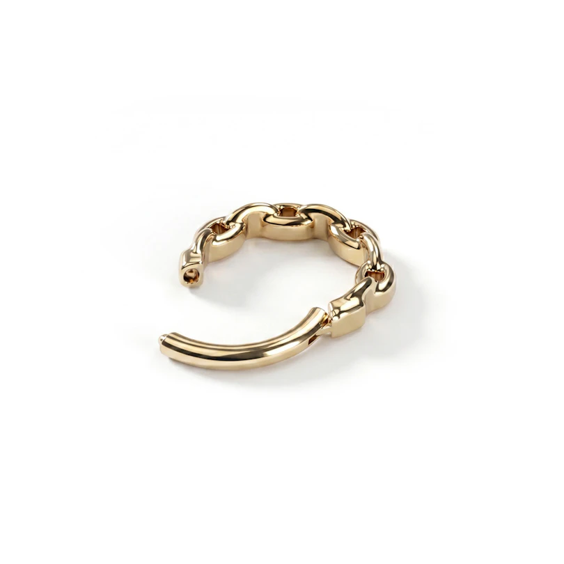 Titan-Ring mit Kettenmuster