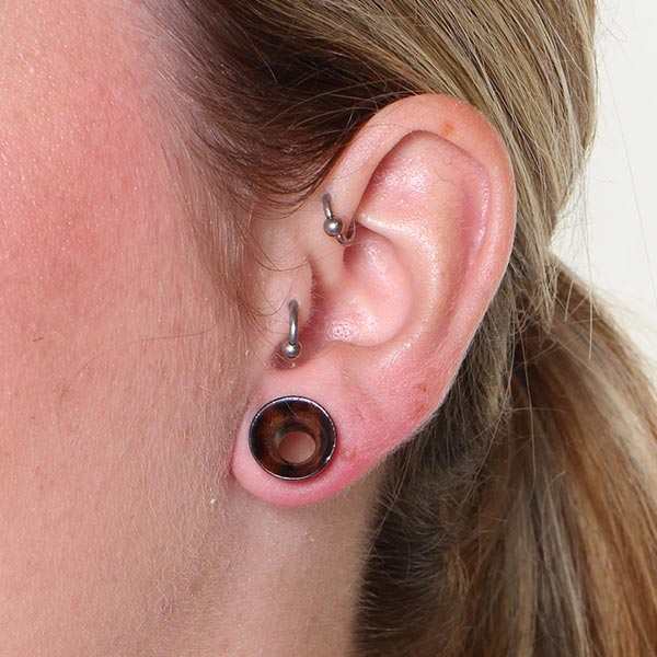 Tunnel aus dunklem Rosenholz